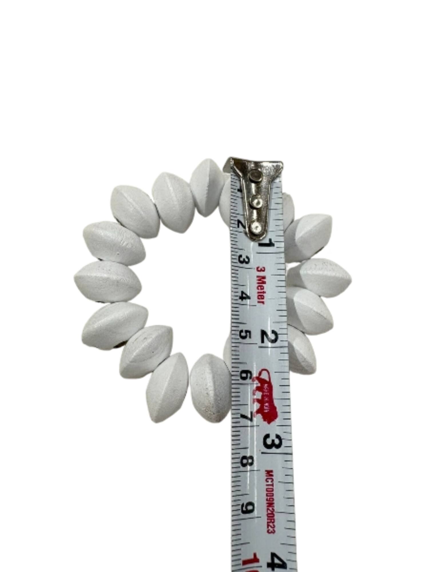 2.75" White Wood Bead Napkin Ring by Ashland®
